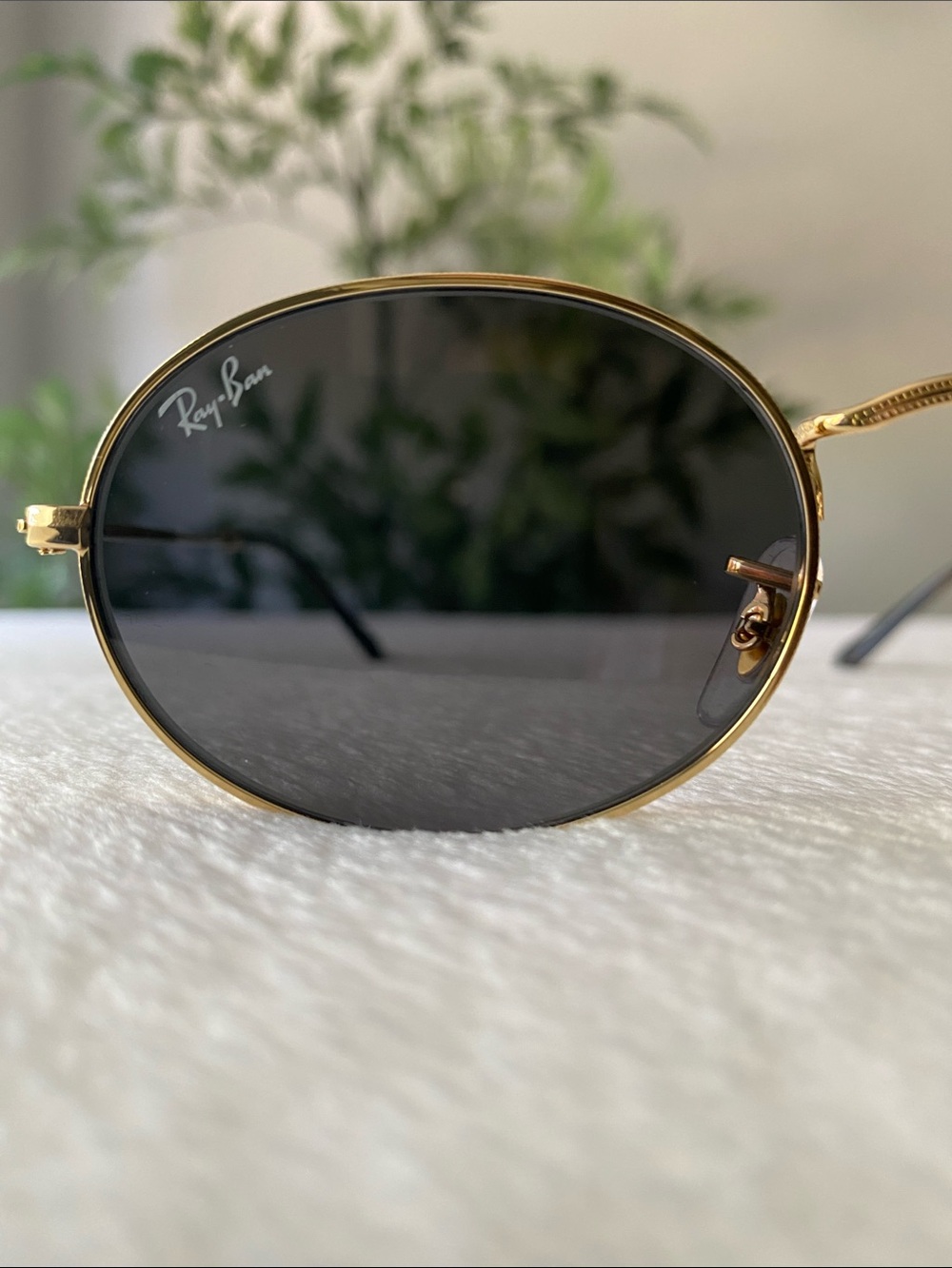 Ray-Ban Oval Flat Lenses Sunglasses | Unisex | RB3547N, Arista Gold/Dark Gray - Picture 9 of 15